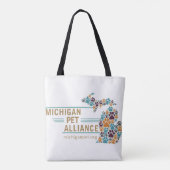 ミシガンポープリントトートバッグ トートバッグ (裏面)