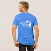 ミシガンポープリントBella+Canvas トライブレンドＴシャツ (フル背面)