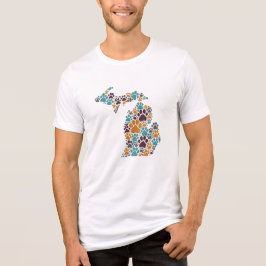 ミシガンポープリントBella+Canvas トライブレンドTシャツ