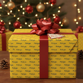 ミシガンマイズアンドブルーラッピング紙 ラッピングペーパー