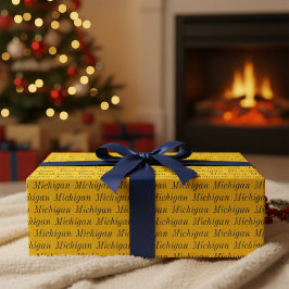 ミシガンマイズアンドブルーラッピング紙 ラッピングペーパー