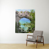 ミシガンマッキナックアイランドアーチロック タペストリー (インサイチュ)