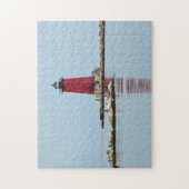 ミシガンマニスティクレッドライトハウスフォト ジグソーパズル (縦)