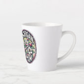 ミシガンママさくらんぼブロッサムツリー州フラワー カフェラテマグ (右)