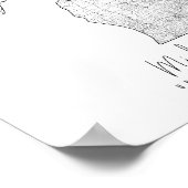 ミシガンミニマル通りの地図 ポスター (角)