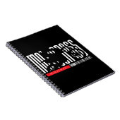 ミシガンモトクロスオートバイシルエット ノートブック (右側)