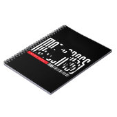 ミシガンモトクロスオートバイシルエット ノートブック (左側)