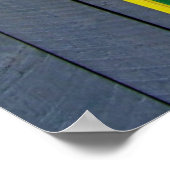 ミシガンライセンスプレートラブハートヴィンテージアート ポスター (角)