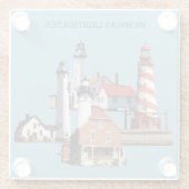 ミシガンライトハウスガラスコースター ガラスコースター (裏面)