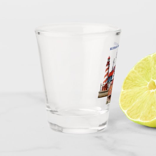 ミシガンライトハウスショットグラス ショットグラス (左)