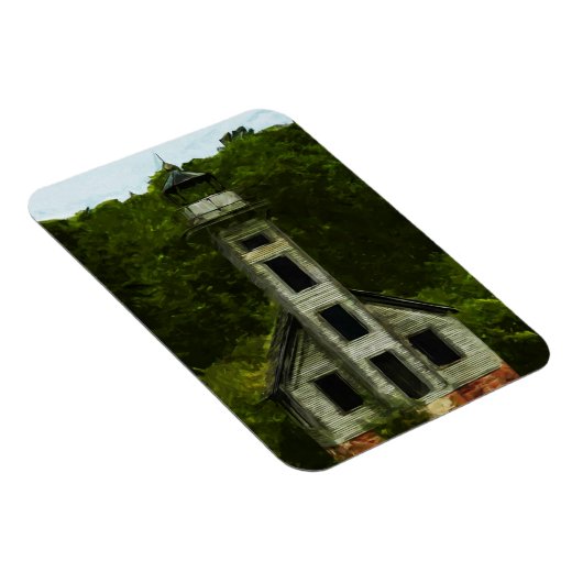 ミシガンライトハウス抽象芸術印象主義 マグネット (右側)