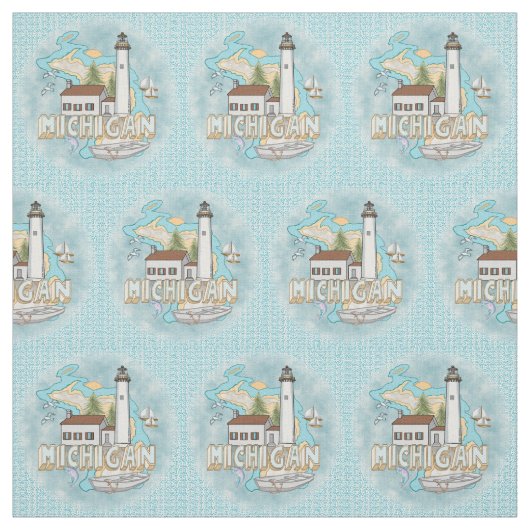 ミシガンライトハウス ファブリック (見本)