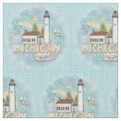 ミシガンライトハウス ファブリック (クローズアップ)