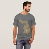ミシガンラブ モカオーバーサイズ Tシャツ (正面フル)