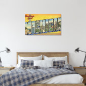 ミシガンラージレターシーンミシガン キャンバスプリント (インサイチュ (寝室))