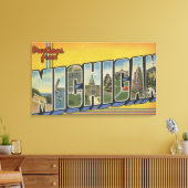 ミシガンラージレターシーンミシガン キャンバスプリント (インサイチュ (リビング))