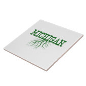 ミシガンルーツワードアート陶磁器タイル タイル (側面)