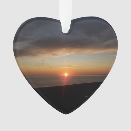 ミシガンレイクサンセットアクリル オーナメント (正面)