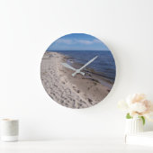 ミシガンレイクショアラインアクリルウォールクロック ラージ壁時計 (ホーム)