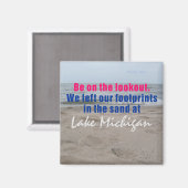 ミシガンレイクトラベル冷蔵庫用マグネット マグネット (正面/裏面)