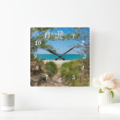 ミシガンレイクトランクイリティウォールクロック スクエア壁時計 (ホーム)