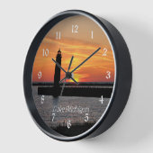 ミシガンレイクライトハウス 壁時計 (傾斜)