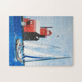 ミシガンレッドライトハウス ジグソーパズル (横)