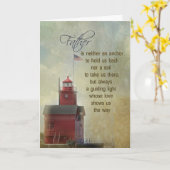 ミシガンレッドライトハウスforパパ カード (黄色い花)