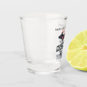 ミシガンレトロシルエットのカスタマイズ ショットグラス (左)