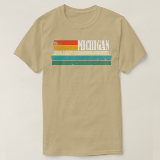 ミシガンレトロヴィンテージ1 Tシャツ (デザイン正面)