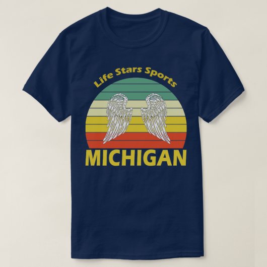 ミシガンレトロ Tシャツ (デザイン正面)