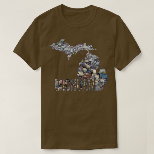 ミシガンロックビーチレイク州MI地質学 Tシャツ (デザイン正面)