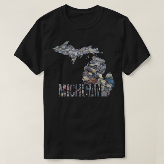 ミシガンロックビーチレイク州MI地質学 Tシャツ (デザイン正面)
