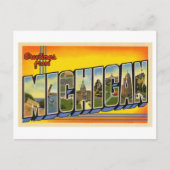 ミシガンヴィンテージの挨拶 ポストカード (正面)