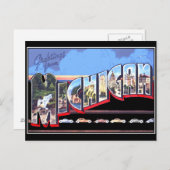 ミシガンヴィンテージはがき ポストカード (正面/裏面)