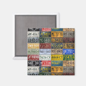 ミシガンヴィンテージライセンスプレートコレクション マグネット (正面/裏面)