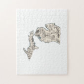 ミシガンヴィンテージ写真図 ジグソーパズル (縦)