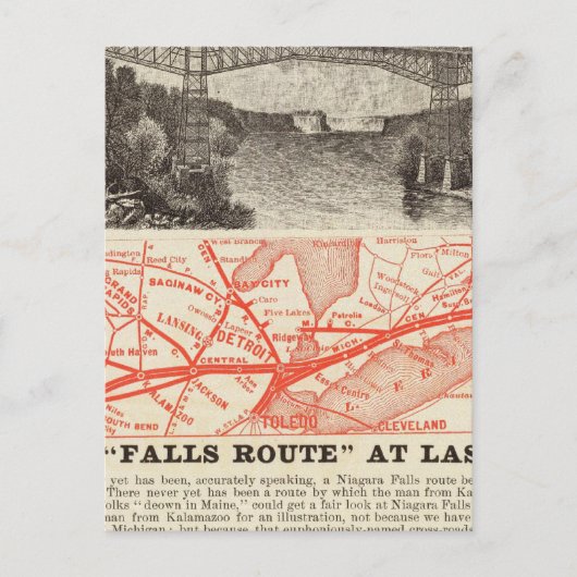 ミシガン中央鉄道 ポストカード (正面)