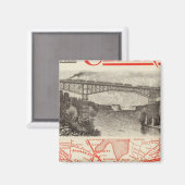 ミシガン中央鉄道 マグネット (正面/裏面)