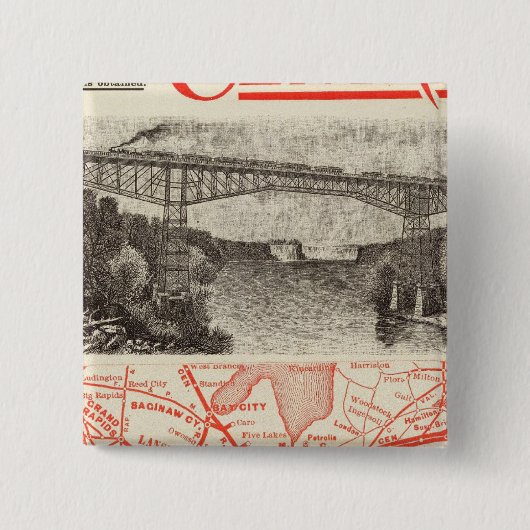 ミシガン中央鉄道 缶バッジ (正面)