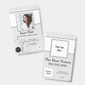 ミシガン公証人の州QRコード付きパブリックバッジ バッジ (正面＆裏面)