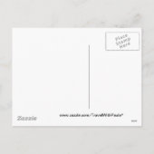 ミシガン冬雪ポストカからのメリークリスマス シーズンポストカード (裏面)