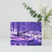 ミシガン冬 ポストカード (スタンド正面)