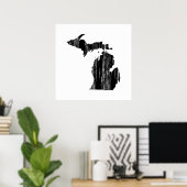 ミシガン動揺して州の概要 ポスター (ホームオフィス)