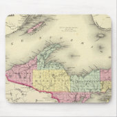 ミシガン北部とスペリオル湖 マウスパッド (正面)