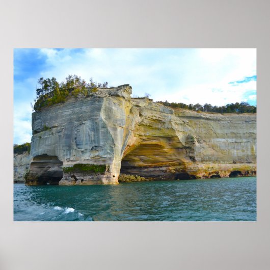 ミシガン半島のアッパー・ペニンシュラにあるポスター/ラバーズコーブ ポスター (正面)