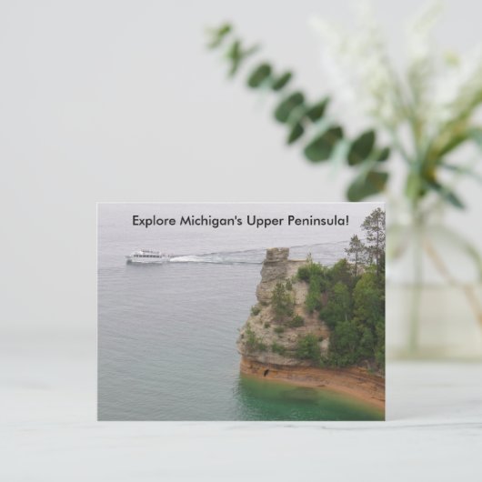 ミシガン半島のマナーズ城を訪れる ポストカード (スタンド正面)