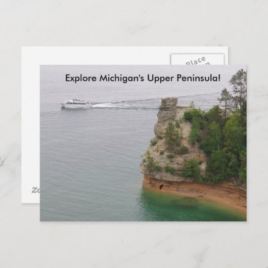 ミシガン半島のマナーズ城を訪れる ポストカード (正面/裏面)