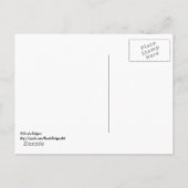 ミシガン地図アート ポストカード (裏面)