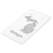 ミシガン地図 マグネット (左側)